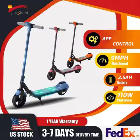 Electric Scooter for for Adults Big Kids/Teens Max 5 Miles & 9 Mph Foldalbe E-Scooter with Electric 