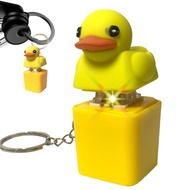 Duck Keyboard Keychain Quacking Duck Fidget Toy Decompression Gadgets for Kids Adults Students chenh