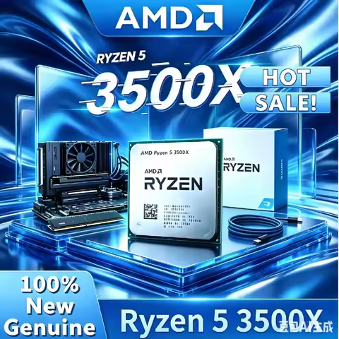 AMD R5 3500X 100% Brand New Original AM4 CPU 3.6GHz 6Core 32M L3 Cache 7NM 65W Chip PN 100-000000158