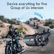 Blaise V6 Plus Intercom Helmet Headset Intercom For 6 Riders Music Sharing Waterproof Audio Electron