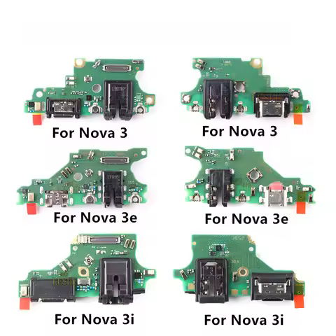 For Huawei Nova 3 3i 3E USB Charging Dock Port Connector Board Flex Cable Replacement Parts With Hea