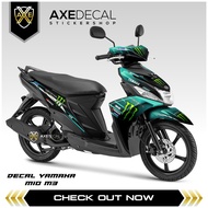 Decal Fullbody Yamaha Mio M3 Monster Energy custom / Stiker full wrap mio m3