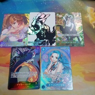 5 pcs / set Leader Charlotte Pudding Mihawk sp op12 eb03 vivi moria gold foild eb02 Gred SS+ one pie