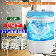 220V 5kg Shoes Washing Machine Mini Single Tube Washer &amp; Dryer Machine for Shoes Clothes Dual-use Shoes Cleaner Single-Barrel