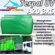 HIJAU Korean A20 Tarpaulin, Green Gold, size 3x6 meters, high quality