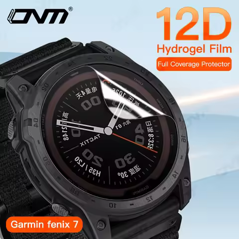 12D Hydrogel Film for Garmin Fenix 7 7X 7S 6 6X 6S Pro Solar 5 5S Epic Full Screen Protector Soft Fi