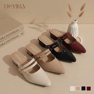 DEVIRA Women's 3 cm heel mules flatshoes VR-001 Flat Shoes Women Shoes Flat Shoes Women Plus Size 42