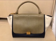 Brand New Celine Trapeze 蛇皮拼色  (with tag)