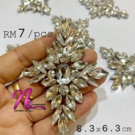 Set Ibu &amp; Anak DIAMOND PATCH / CHUNKY BEADS IRON ON / MANIK BAJU / BATU TAMPAL /