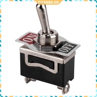 ON OFF Toggle Switch 2Pin 15A 250V 20A 125V Car Boat Rocker Toggle Switch Metal