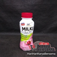 MILKU MINUMAN SUSU UHT RASA STRAWBERRY BOTOL 200ML