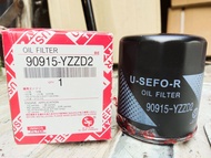 กรองน้ำมันเครื่องสำหรับ TOYOTA VIGO FORTUNER COMMUTER REVO INNOVA ทดแทนเบอร์ 90915-YZZD2/90915-YZZE2