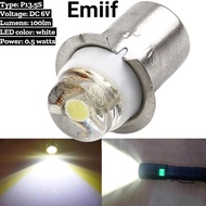 ​Emiif Maglite ไฟฉายอัพเกรดหลอดไฟ100LM LED หลอดไฟแคมป์ปิ้งทำงานเปลี่ยนหลอดไฟแสงสว่างสูง P13.5s 6V หล