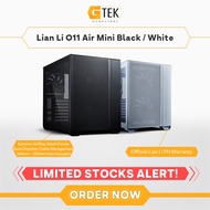 Lian Li O11 Air Mini ATX mATX ITX Aluminum Case Black / White