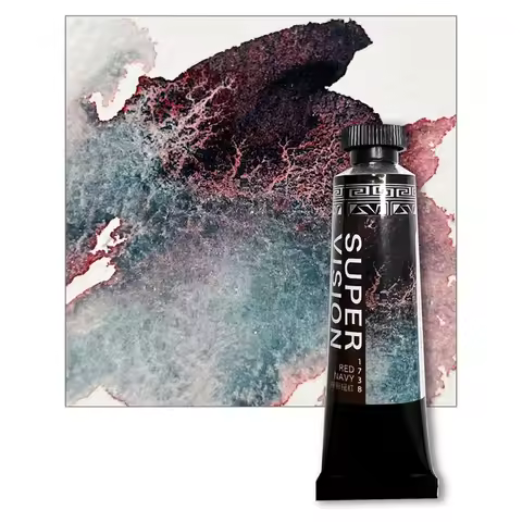 Super Vision New Layered Mineral Watercolor Paint Tube 15ml 15 Colors Master Water Color for Artist 