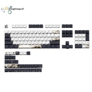 133 Keys Keycaps PBT Cherry Keycap Set Personalized Customized Japanese Keycaps for 60/84/98/108 Mec