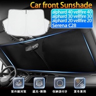 Car Front Sunshade Serena C28 alphard 20 30 40 vellfire 20 30 40 agh20 anh20 agh30 anh30 sunshade su
