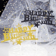 Happy birthday cake decoration card happybirthday birthday cake dessert table decoration plugin B1