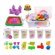 6 Set Creative Colourful Kinetic Sand Art & Sand Craft for Kids [Ready Stock]
