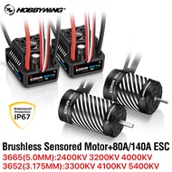 HobbyWing Brushless Motor and ESC 80A 140A MAX10 G2 ESC 3652 3665 G3 Waterproof RC Motor For 1/10 Sc