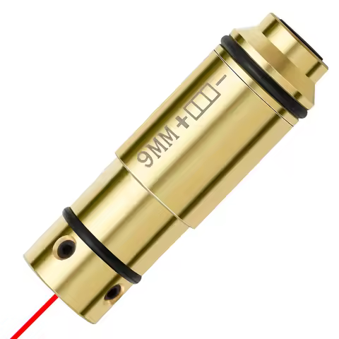 9mm Laser Sight 9mm 380 .40 .45 Bore Sight Cal Snap Caps Red Dot Laser Dry Fire Training Hunting Sho
