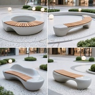 Beautiful Stool Outdoor School Glass Steel Public Square Creative Decoration Shopping Mall Rest Pres