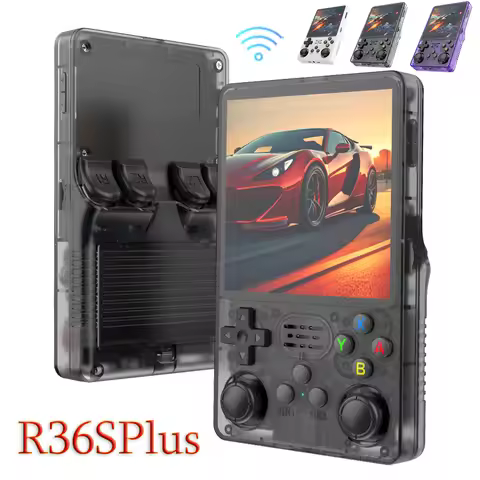 R36Plus Retro Game Console Linux OS Consolas R36S Plus 4.0inch IPS Screen Wifi for GBA 10+ Emulator