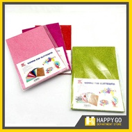 Happy Go Eva Single Color Glitter Foam with Adhesive Party Crafts Scrapbooking Glittered Foam Sheet