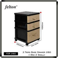 Felton FDR260 Durable Drawer 3 Tiers 1B2S (16"W x 20"D x 26.5"H)