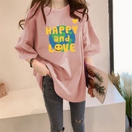 [AMYGO] 2024 M-5XL Loose T shirt Women Plus Size Tshirt Woman t shirt women Loose Tshirt Women Wanita Baju T-shirt Perempuan Murah Plus Size 女上衣女装衣服宽松t恤 宽松T恤大码女裝上衣女生短袖衣服