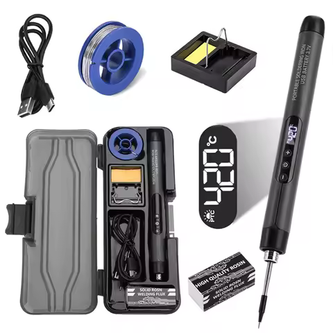 Portable 5V 8W USB Soldering Iron Wireless Electric Soldering Iron Fast Charging Lithium Battery Sol