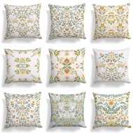 Windsor Floral Print Sofa Cushion Cover 40x40 cm Aesthetic Aesthetic Cushion Cover 40x40cm