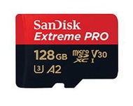 SanDisk ExtremePRO microSDXC UHS-I(V30)(A2) 128GB 記憶卡(公司貨)