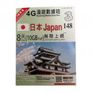 3香港 - 8日【日本】(10GB FUP) 4G/3G 無限上網卡數據卡SIM咭