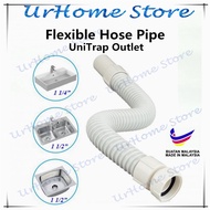 UPVC FLEXIBLE DRAINAGE HOSE OUTLET PIPE HOSE BASIN OR SINK (32MM / 40MM) (1 1/4" / 1 1/2")