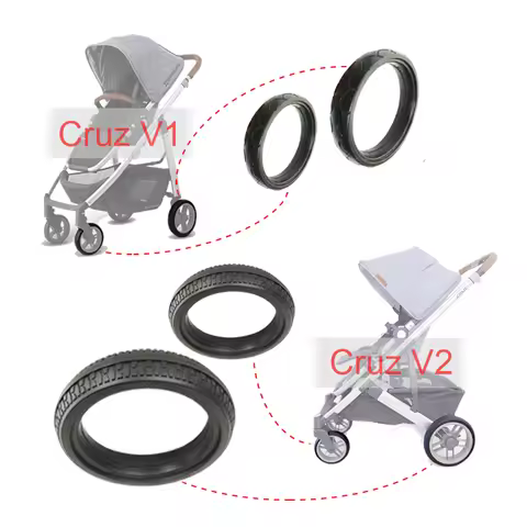 Stroller Wheel Tire Each For Uppababy Cruz V1/V2 Buggy Front Or Rear Tyre Cover PU Tubeless Direct R