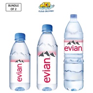 [Bundle of 2] Evian Mineral Water (330ml / 500ml / 1.5L)