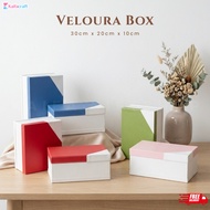 Ox Aesthetic Imitation Leather Storage 30x20x10cm | Premium Removable Lid Storage Box | Multipurpose