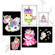 Ironed Image, Heat Pressed Horse Image - Unicorn 9