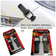 2PCS Small Original Glossy Carbon Car Bumper Clips Bumper Clip Bumper Protector Car Bumper Protector