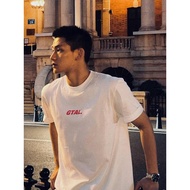 GTAL300g Pure Cotton Short-Sleeved Heavy T-Shirt American Slim-Fit Solid Color vibe Style Couple Sum