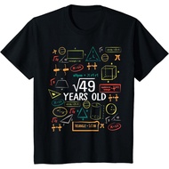 Old Square Root Math 7th Birthday Boy T-Shirt Girl Kids T-Shirt
