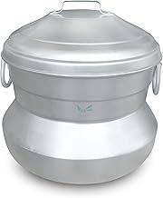 Malabar Trading Company Aluminium Idly Maker, satti, Steamer, Idli Cooker big Size, Idli Chembu for Restaurant, Canteen | INDUSTRIAL GRADE (MINOR SCRATCHES TO BE EXPECTED) (Aluminium)(12 Idli)