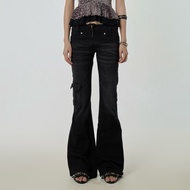 FLARE JEANS low-waist flared jeans - THESTAN