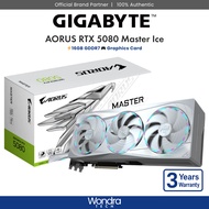 GIGABYTE AORUS GeForce RTX 5080 MASTER ICE | 16GB GDDR7 | Graphics Card