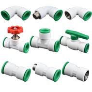 1/2” PPR Quick Connector Hot and Cold Water Pipe PE Fittings Non-leakage Water Pipe PPR Fitting