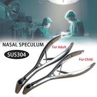 Stainless Steel Nostril Speculum Nose Mirror Nose Lens Pliers Ear Canal Dilator for Children/Adult