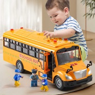 Large Size School Bus Toy Baby Boy Bus Bus Educational Children Toy Car Car Model 2 Years Old 3-6 Ye