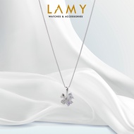 Dây chuyền bạc nữ LAMY Lucky Four-leaf Flower Necklace Silver 6129SV