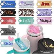 Custom Name Tag for Stanley Cup 203040 oz, Personalized Stanley Name Plate 40oz, Tumbler Lid Topper,